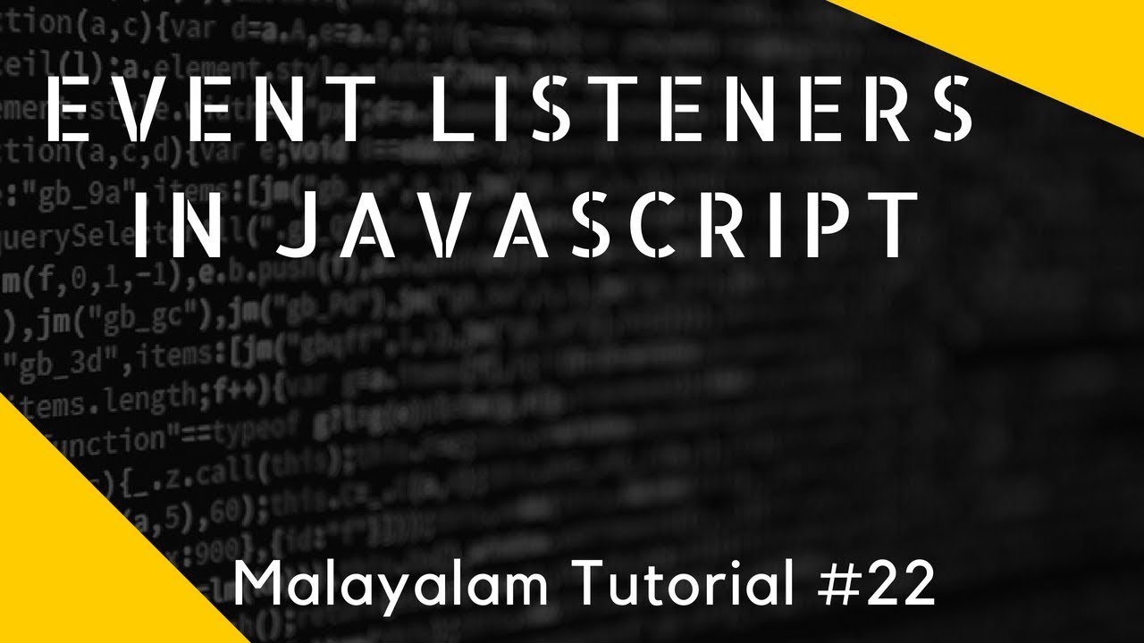 javascript event listener tutorial